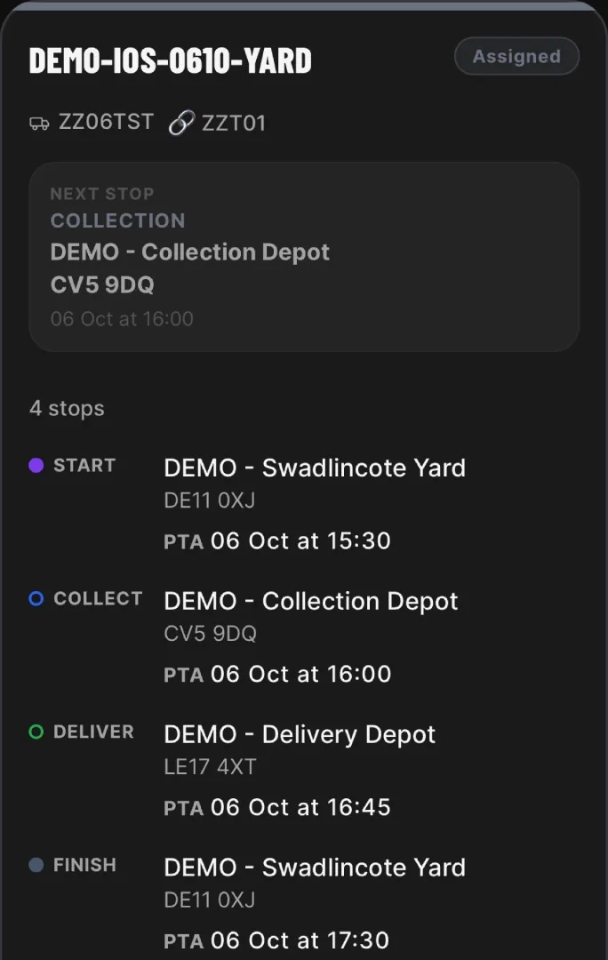 HauliK iOS test job: Receive the whole run